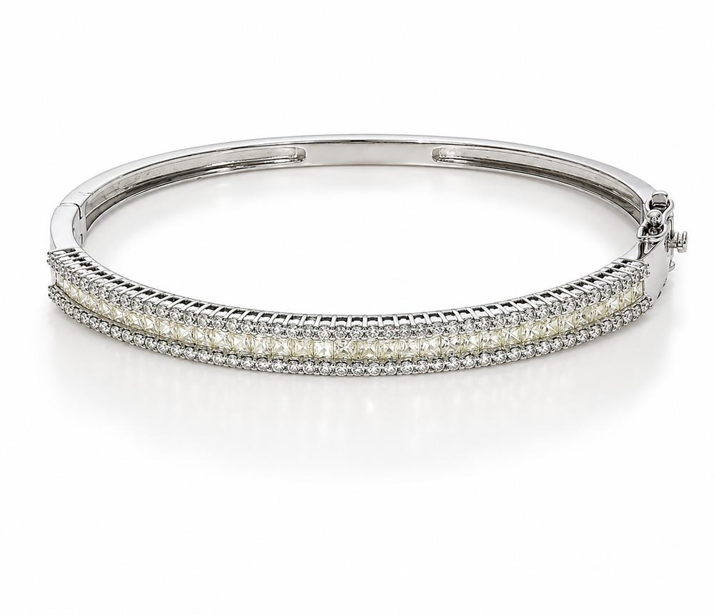 Lab grown diamond tennis bracelet