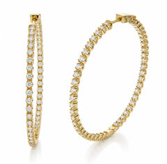 Lab grown diamond earring