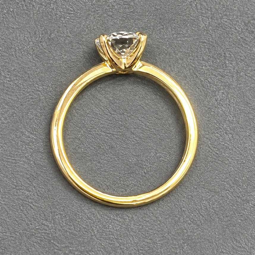 IGI 1.51Carat D/VS Lab Grown Round Diamond Solitaire Ring 18k Yellow Gold Ready To Ship