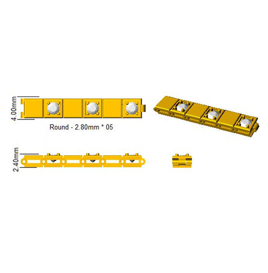0.50Carat Natural Round Diamond Tennis Bracelets 9k Yellow Gold Ready To Ship