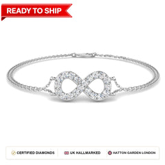 Lab grown diamond tennis bracelet
