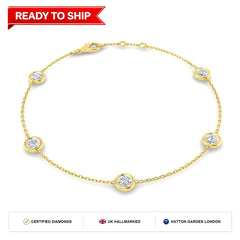 Lab grown diamond tennis bracelet