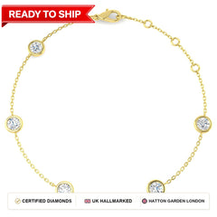 Lab grown diamond tennis bracelet