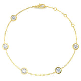 1.25ct Lab Grown Diamond Bracelet in 9K Yellow Gold