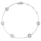 1.56ct Natural Diamond Bracelet in 18K White Gold
