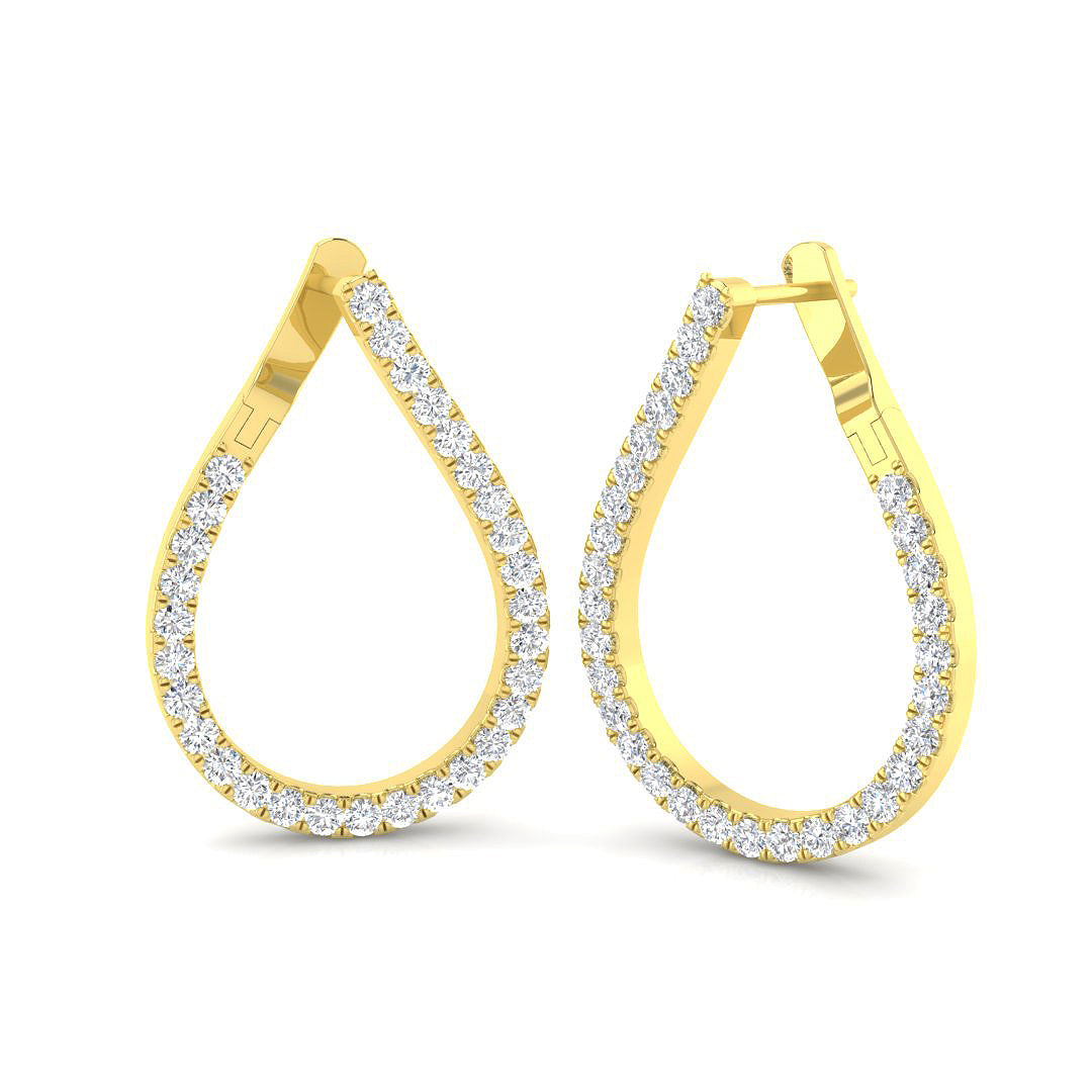 Luxe Diamond Earring 1.5 ct  Platinum, 9ct, 18ct White, Yellow & Rose Gold | Handcrafted Fine Jewellery-14