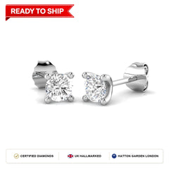 Lab grown diamond earring