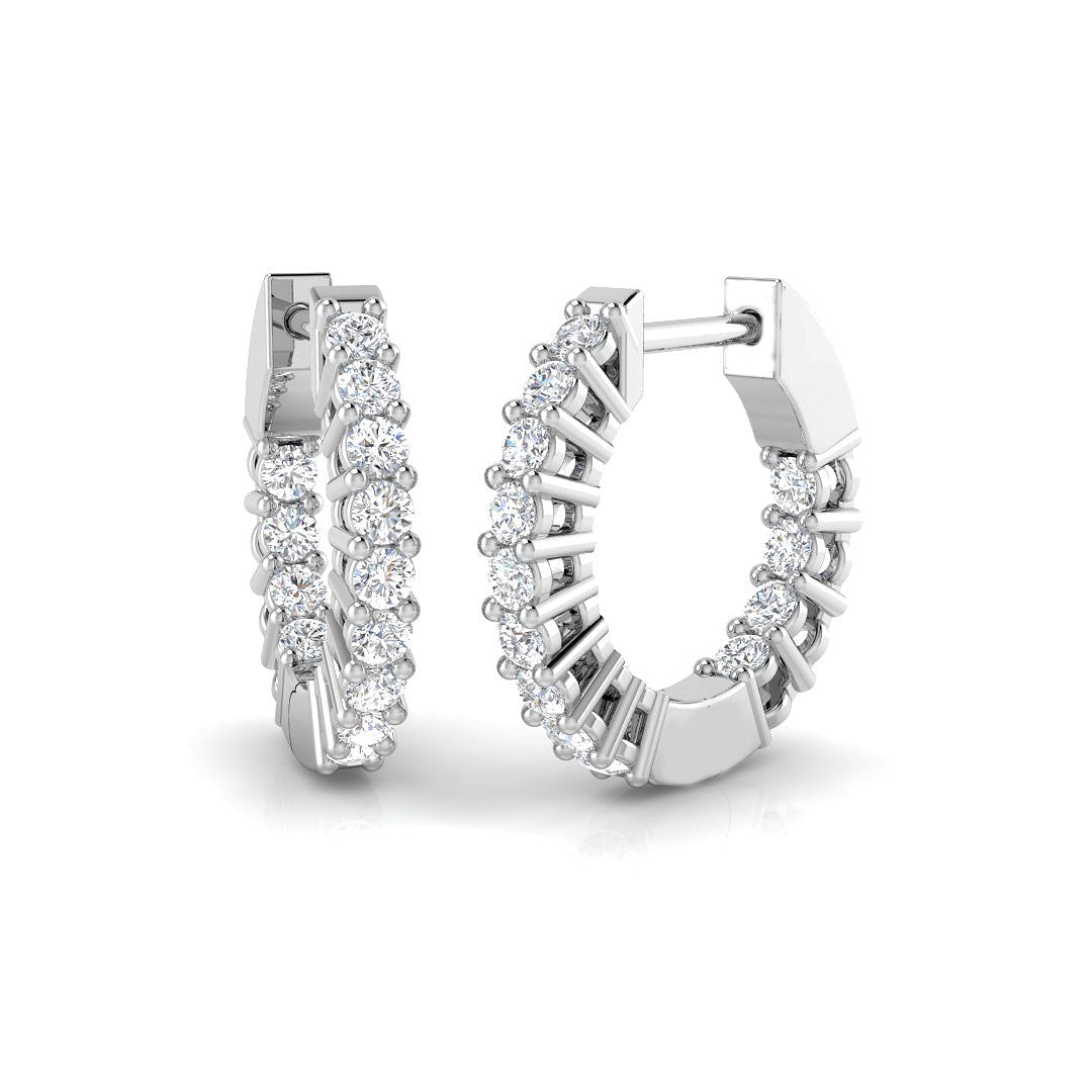 Hoop Earrings - Tumyy 0.5ct Lab Grown Diamond