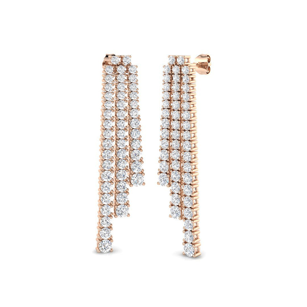 Queen Diamond Earring 5.5 ct  Platinum, 9ct, 18ct White, Yellow & Rose Gold | Handcrafted Fine Jewellery-10