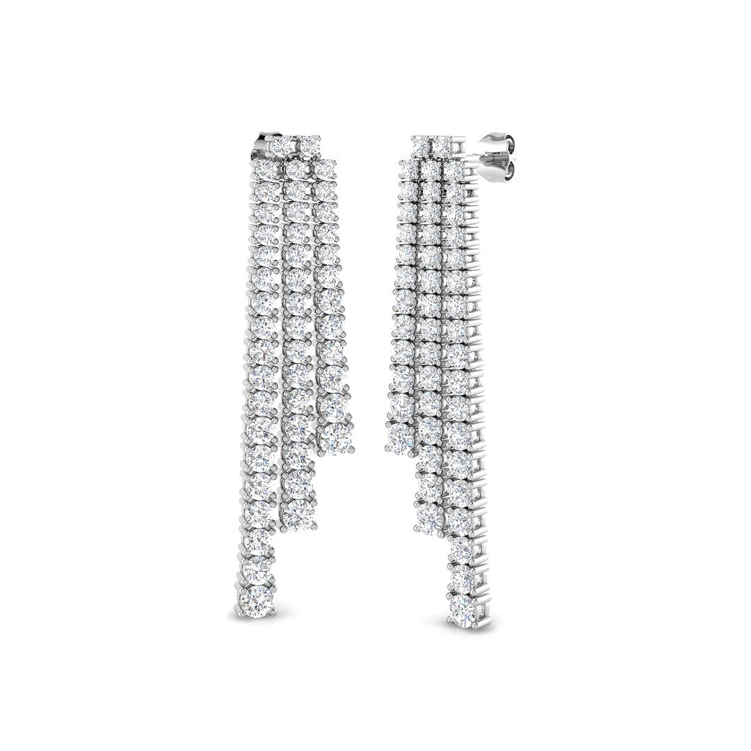 Queen Diamond Earring 5.5 ct  Platinum, 9ct, 18ct White, Yellow & Rose Gold | Handcrafted Fine Jewellery-12