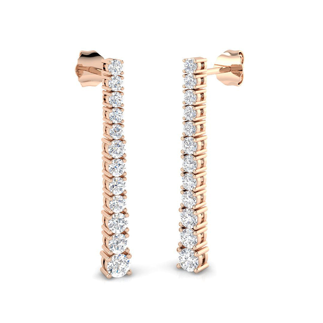 Empress Diamond Earring 1.25 ct  Platinum, 9ct, 18ct White, Yellow & Rose Gold | Handcrafted Fine Jewellery-10