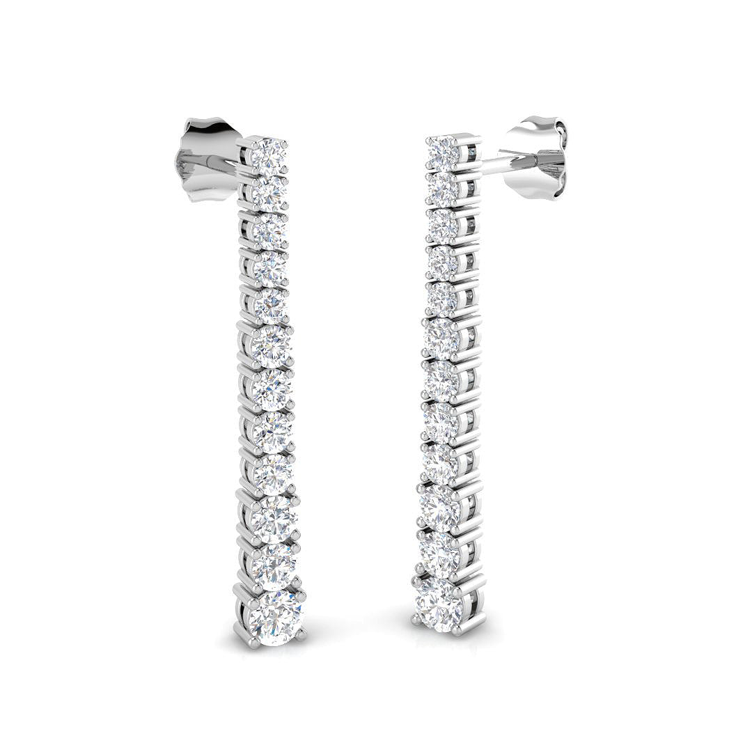 Empress Diamond Earring 1.25 ct  Platinum, 9ct, 18ct White, Yellow & Rose Gold | Handcrafted Fine Jewellery-12