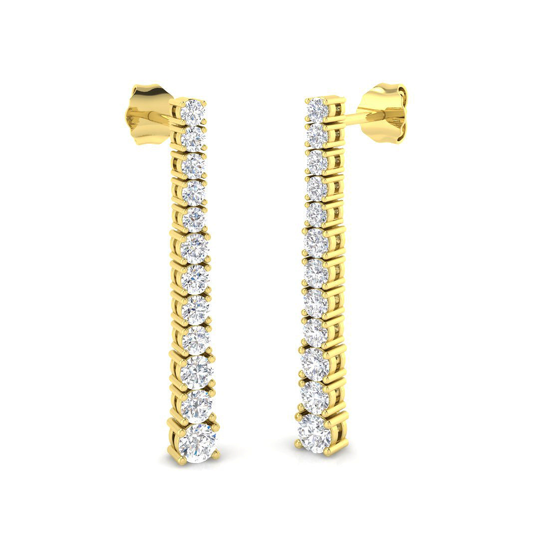 Empress Diamond Earring 1.25 ct  Platinum, 9ct, 18ct White, Yellow & Rose Gold | Handcrafted Fine Jewellery-14
