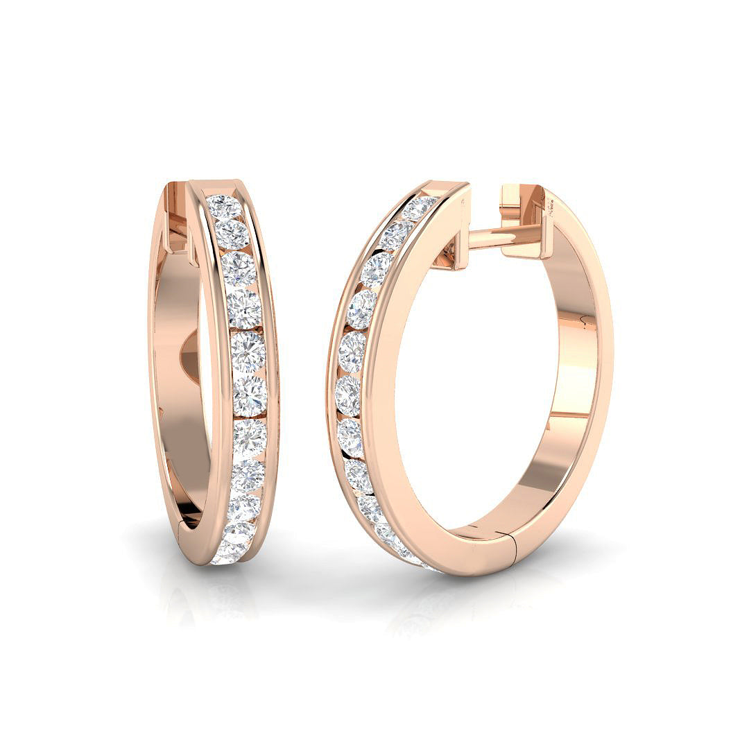 Artisan Diamond Earring 0.5 ct  Platinum, 9ct, 18ct White, Yellow & Rose Gold | Handcrafted Fine Jewellery-10