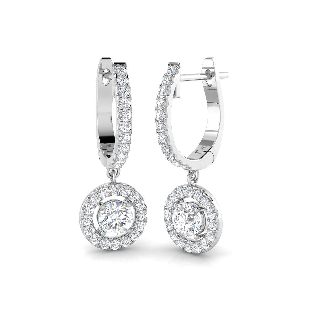 Heirloom Diamond Earring 0.75 ct  Platinum, 9ct, 18ct White, Yellow & Rose Gold | Handcrafted Fine Jewellery-12
