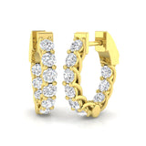 Hoop Earrings - Engry 2ct Lab Grown Diamond