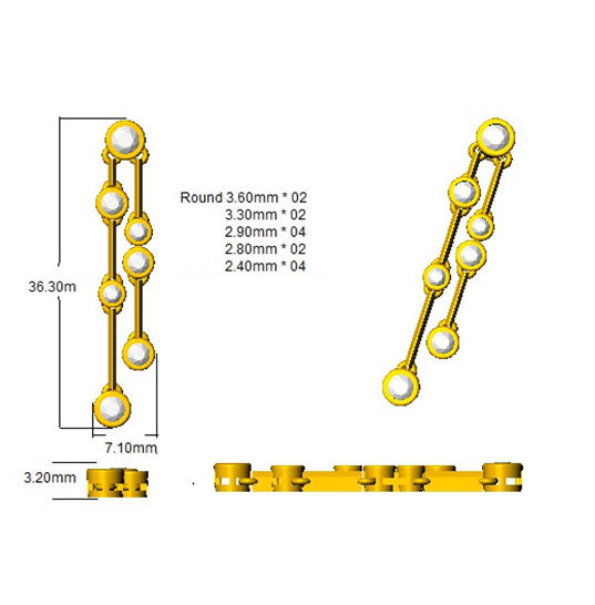 1.4 Carat D-E/VS Lab Grown Diamond Drop & Trilogy Earring 9k Yellow Gold Ready To Ship