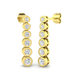 Cress Luxury Gold Drop & Trilogy Diamond Earrings | 0.5ct to 3ct