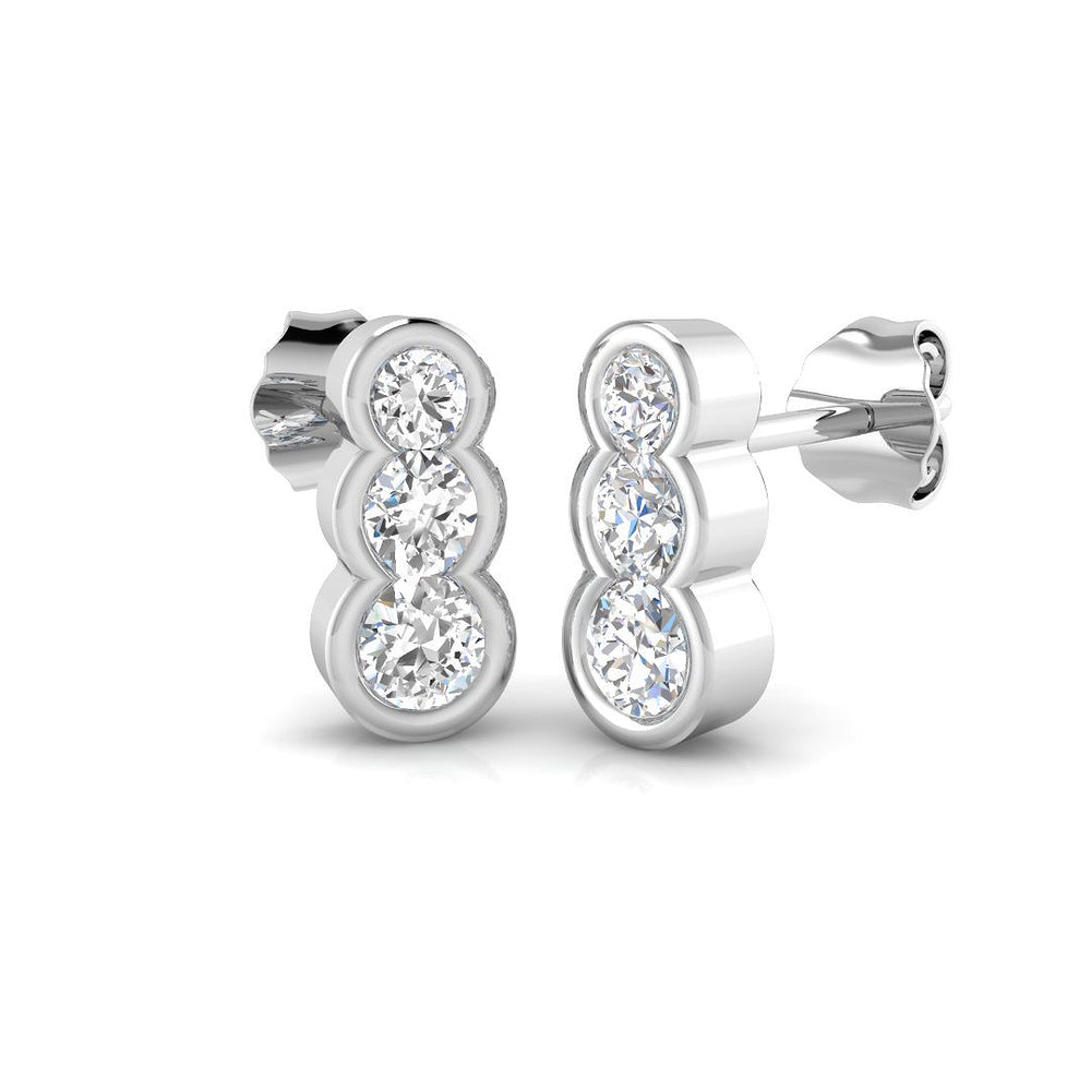 Gleaming Diamond Earring 0.5 ct  Platinum, 9ct, 18ct White, Yellow & Rose Gold | Handcrafted Fine Jewellery-12