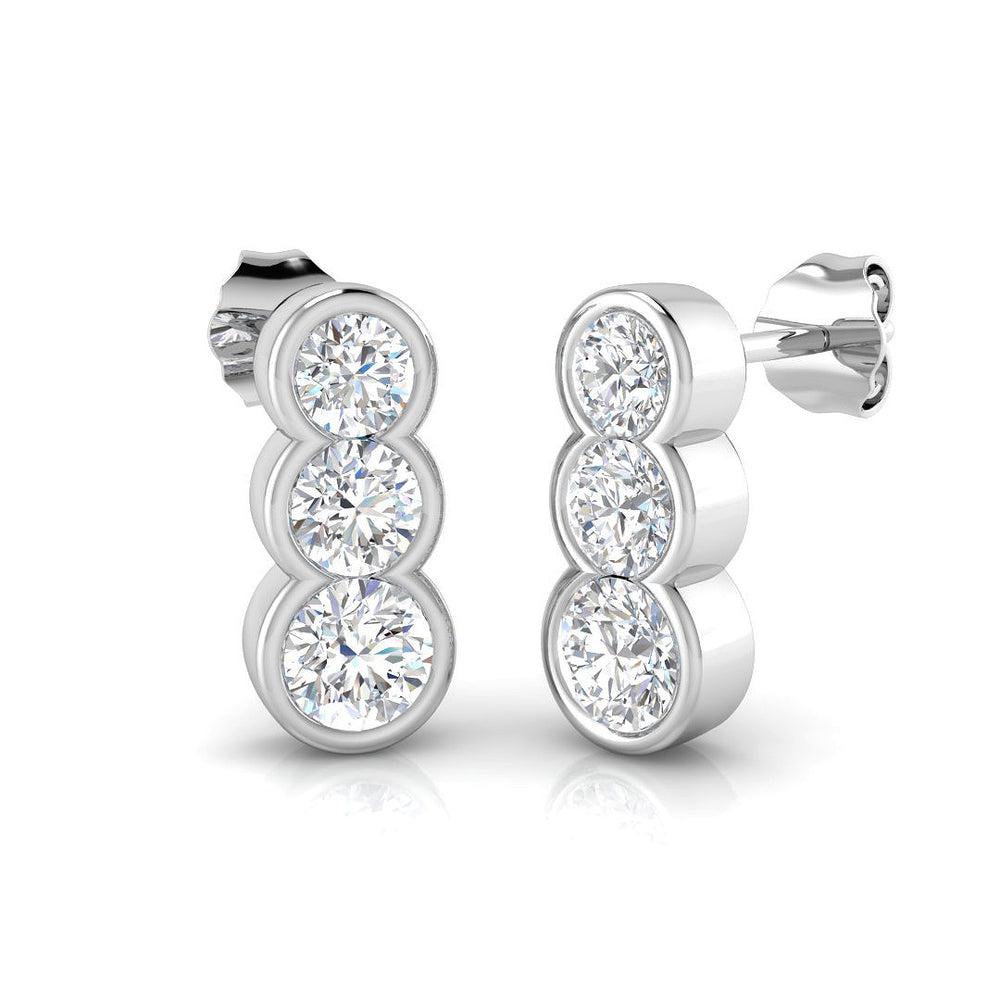 Glittering Diamond Earring 1.5 ct  Platinum, 9ct, 18ct White, Yellow & Rose Gold | Handcrafted Fine Jewellery-12