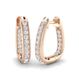 Hoop Earrings - Blaze 0.5ct Gold Pure Elegance