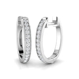 Hoop Earrings - Trovy 0.25ct Gold Brilliant Sparkle