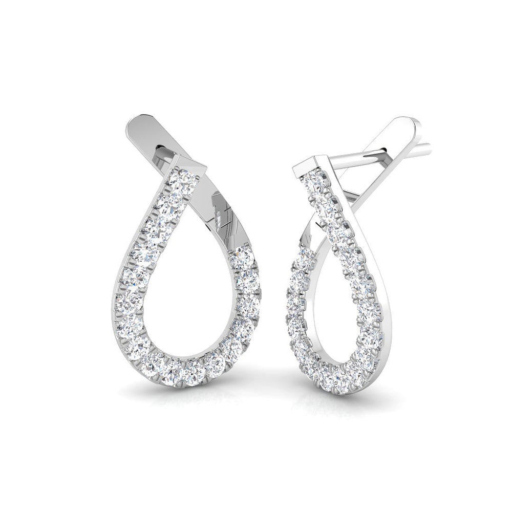 Indulgent Diamond Earring 1 ct  Platinum, 9ct, 18ct White, Yellow & Rose Gold | Handcrafted Fine Jewellery-12