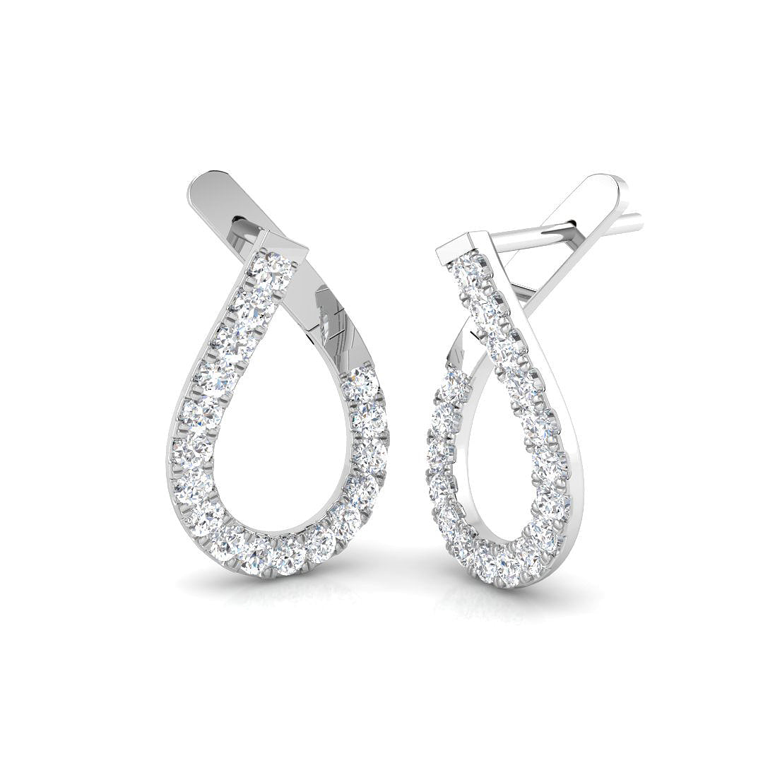 Indulgent Diamond Earring 1 ct  Platinum, 9ct, 18ct White, Yellow & Rose Gold | Handcrafted Fine Jewellery-12
