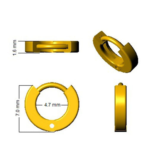Hoop Earrings - Reedy Elegant Luxury Solid Gold