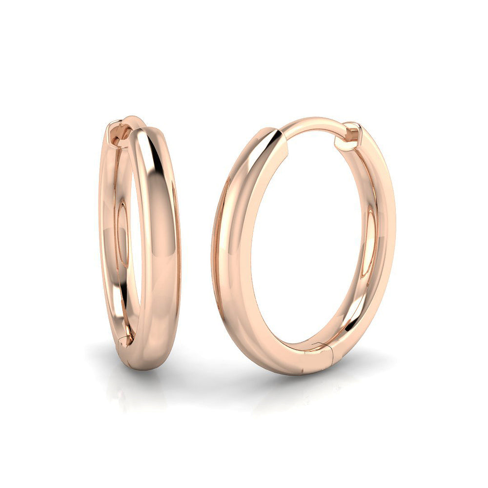 Hoop Earrings - Viola 0.05ct Elegant Fine Diamond