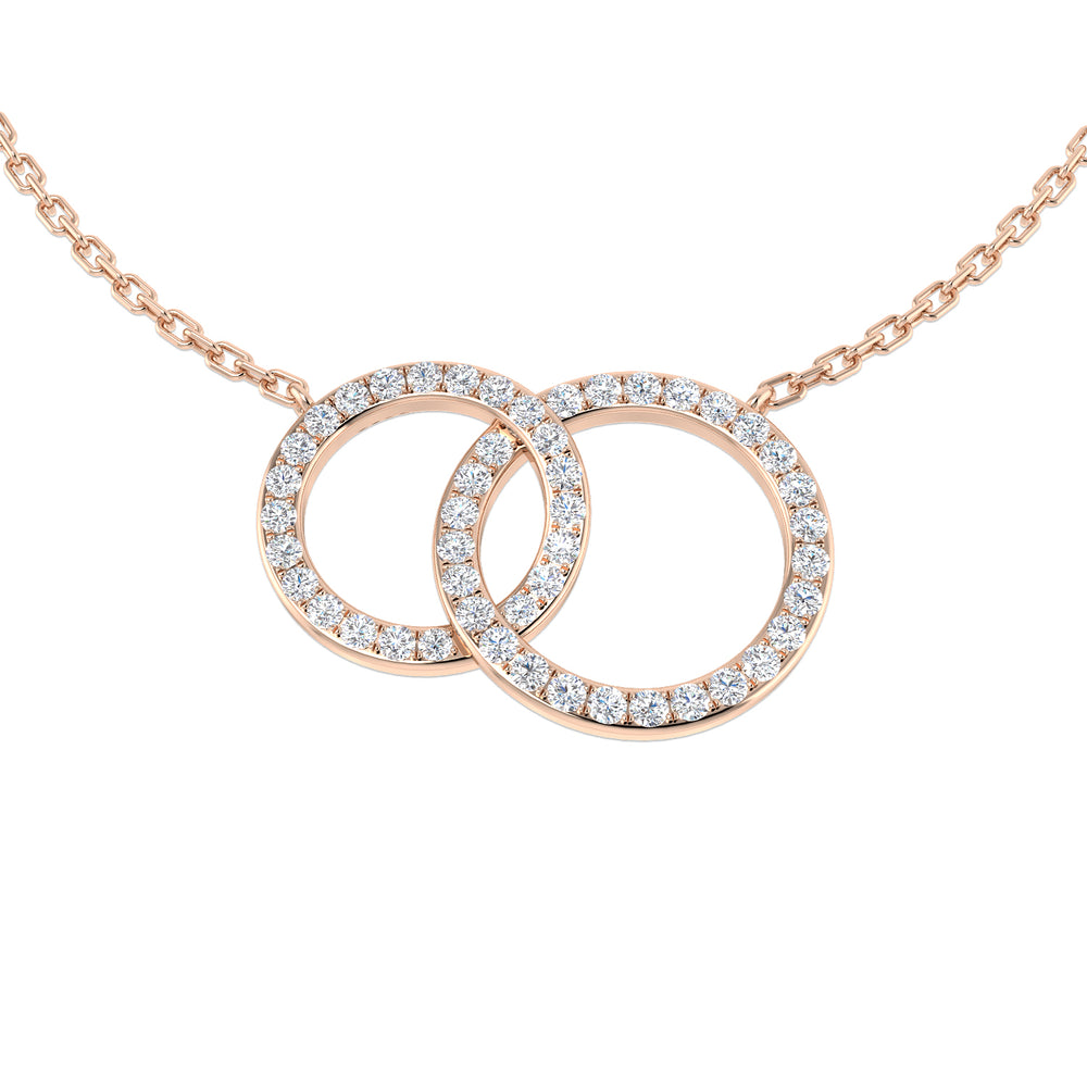 Gaura Circle of Life Pendant Necklace 0.25 to 0.5ct Gold Platinum