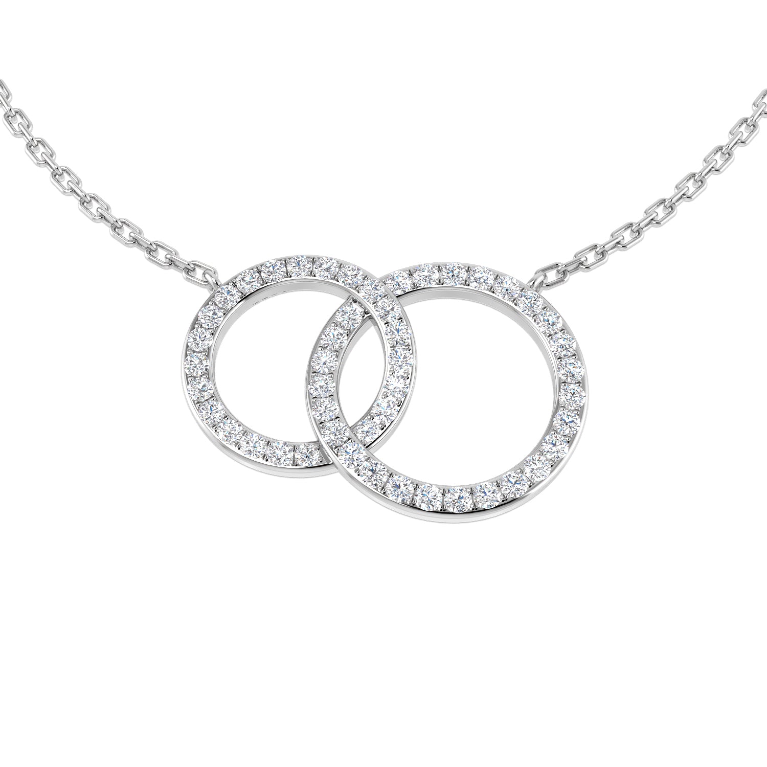 Gaura Circle of Life Pendant Necklace 0.25 to 0.5ct Gold Platinum