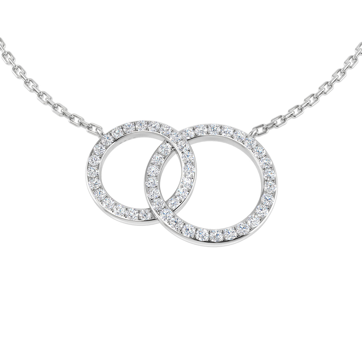 Gaura Circle of Life Pendant Necklace 0.25 to 0.5ct Gold Platinum