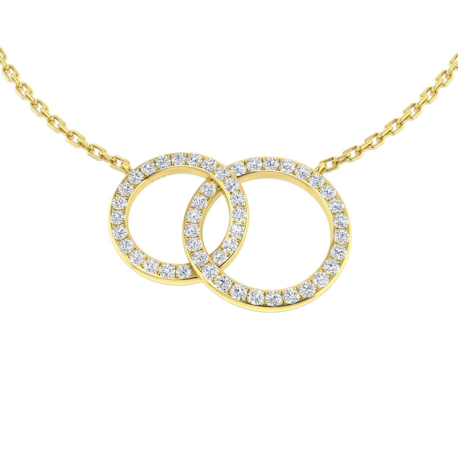 Gaura Circle of Life Pendant Necklace 0.25 to 0.5ct Gold Platinum