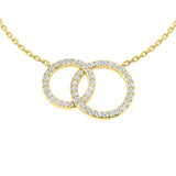 Gaura Circle of Life Pendant Necklace 0.25 to 0.5ct Gold Platinum