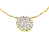 Jean Circle of Life Necklace 0.33ct Gold Platinum