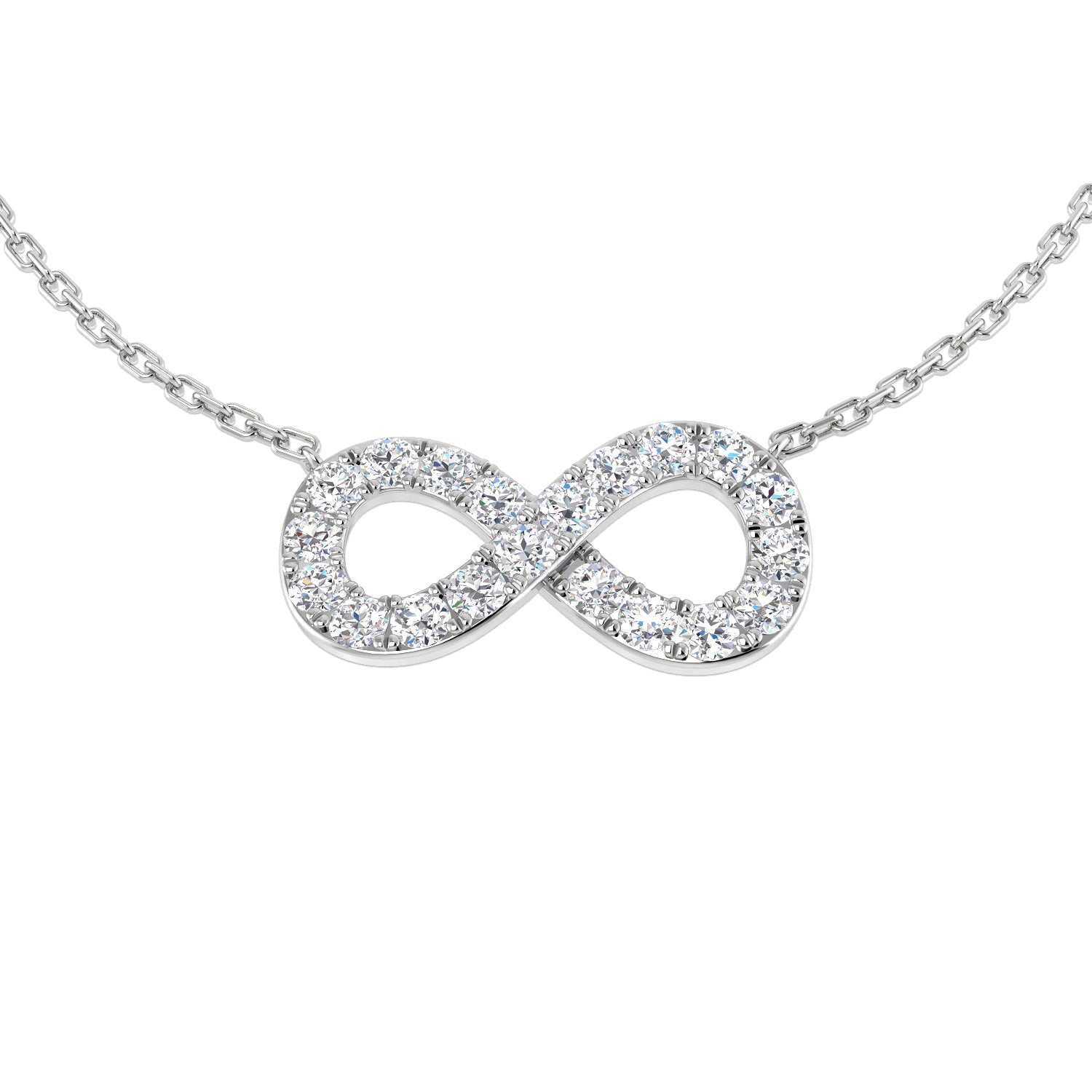 0.6 Carat D-E/VS Lab Grown Round Diamond Designer Pendant 9k White Gold Ready To Ship