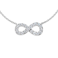 0.6 Carat D-E/VS Lab Grown Round Diamond Designer Pendant 9k White Gold Ready To Ship