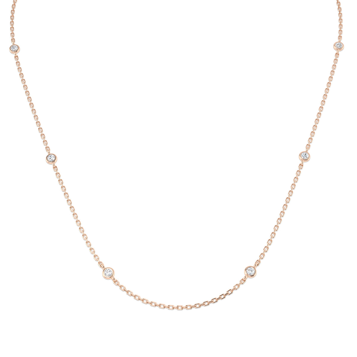 Cicely Necklace Diamond Spectacle 0.2ct to 3ct Gold Platinum