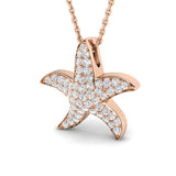 Mimosa Diamond Pendant 0.25ct to 0.75ct Gold (Without Chain )
