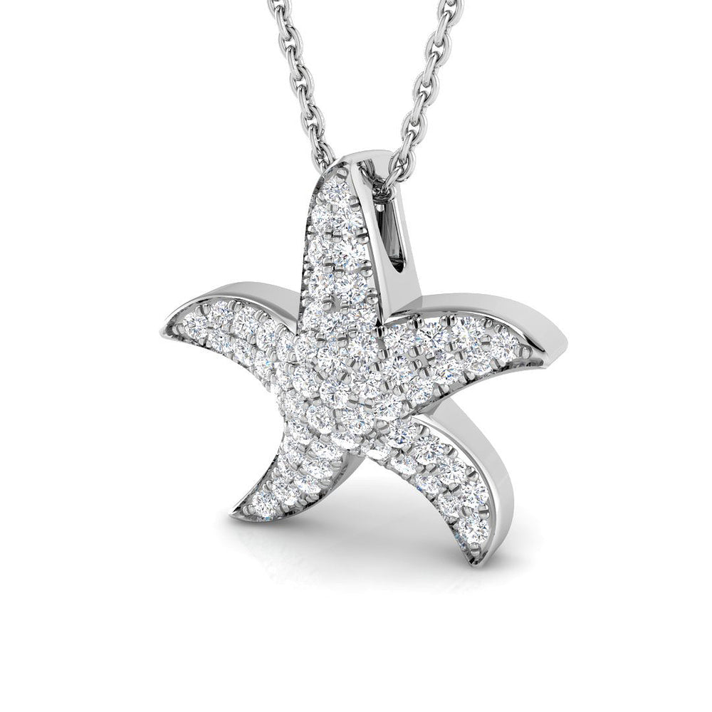 Mimosa Diamond Pendant 0.25ct to 0.75ct Gold (Without Chain )