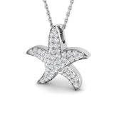 Mimosa Diamond Pendant 0.25ct to 0.75ct Gold (Without Chain )