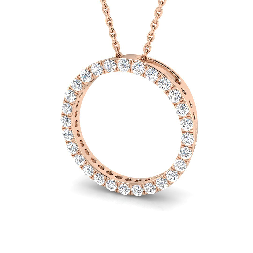 Canna Circle of Life Pendant 0.25ct to 5ct Gold (Without Chain )