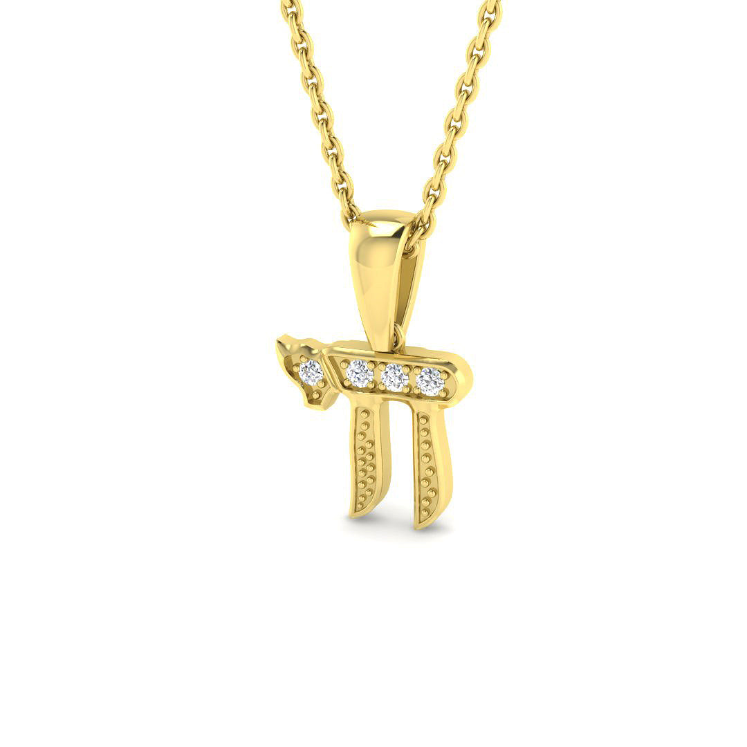 Burly Diamond Pendant Religious 0.1ct  Gold(Without Chain )