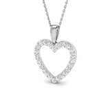 Sedum Heart Pendant 0.5ct to 4.5ct Diamond Gold (Without Chain )