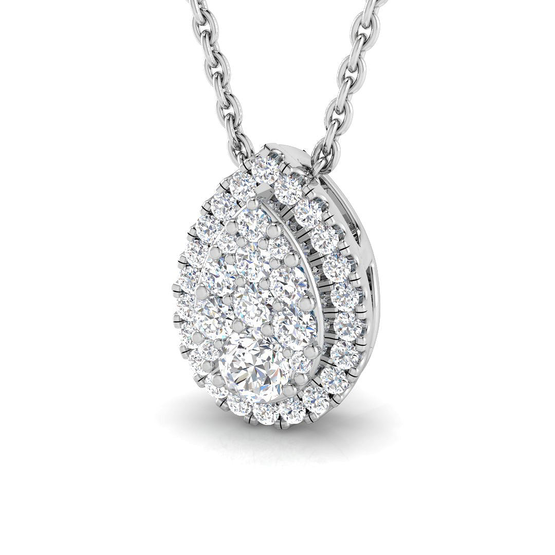 Inula Cluster Pendant 0.25ct Diamond  Gold (Without Chain )