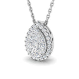 Inula Cluster Pendant 0.25ct Diamond  Gold (Without Chain )