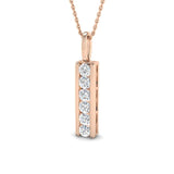 Pansy Diamond Drop Pendant 0.5ct Gold (Without Chain )