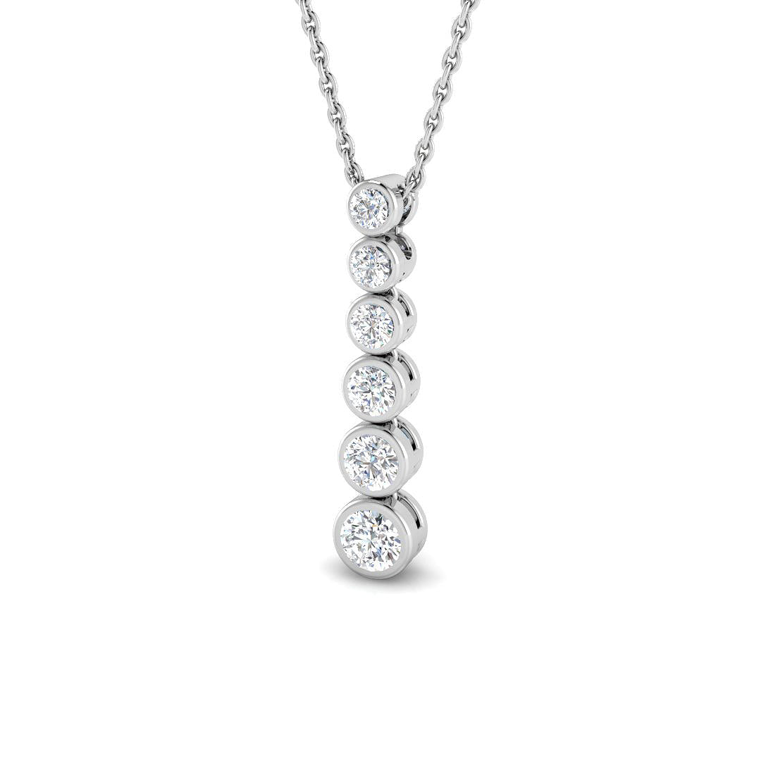 Myrtle Drop Diamond Necklace 0.33ct to 0.5ct Gold (Without Chain )
