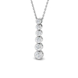 Myrtle Drop Diamond Necklace 0.33ct to 0.5ct Gold (Without Chain )
